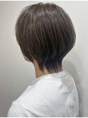 ナチュラルショートウルフ