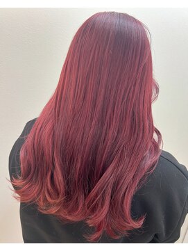 アールモンドヘア新世界 【北見】#ブリーチカラー#カシスピンク#ダブルカラー