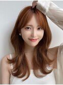 韓国ヘア/韓国スタイル/縮毛矯正/髪質改善/レイヤーカット