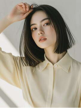 ソーイ(sowi) sowi姫路南条 #切りっぱなしボブ #レイヤーカット #タッセルボブ