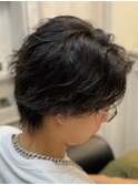 スパイキーショート/スペインカール<理容室>[メンズ/床屋/神田]