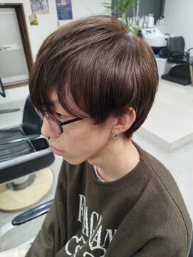 ガブ(GABU.) ショートマッシュウルフ(ベージュアッシュ)(ポイントハイライト)