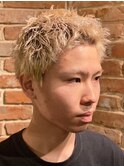 仙台 金髪スパイキーショート バーバー