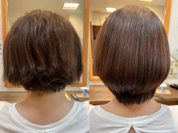 ヘアーサロンプレジールの写真/【髪質改善トリートメント・スクテ】全てのメニューに同時施術可能♪未来のダメージを予防しながら髪質改善