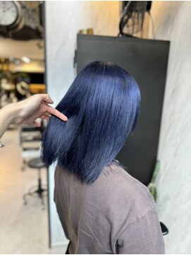 ヴァイス 渋谷店(VAICE) ネイビー/ネービーブルー/ブリーチカラー