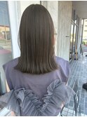 【viewt hair】ロブ×ミントグレージュ　福山市
