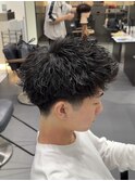 テーパーフェード ツイストパーマ ソフトツイストイナズマパーマ
