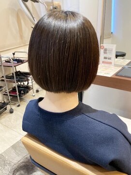 エイクス ヘア デザイン×美髪クリニック 千葉(AQs hair design) くびれヘア/アプリコットオレンジ/夏/髪質改善[千葉駅]