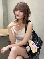 ロンドメリア 天神大名店(Lond Melia)&nbsp;小顔に見せるミディアムヘア/韓国ヘア/ダブルカラー