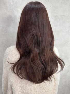 黒髪クラゲヘアーオリーブグレー小顔ココアベージュ