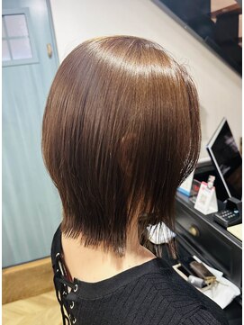 似合わせカット切りっぱなしショート　ボブ