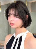 人気の韓国風！丸みボブ