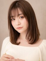 カバーヘア 上尾西口店(COVER HAIR)&nbsp;ココアブラウン大人美人艶感ストレートミディアムX上尾30代40代