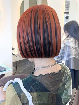 リラ バイ ミラ 新宿(LILA by MILA) アンブレラカラー/ルーツカラー/オレンジブラウン