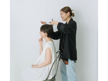 マール 和泉中央(maru)の写真/最初から最後まで、あなた専属のスタイリストが担当＊入れ替わりがないから、悩みも理想も全て共有できる◎