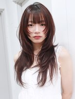 アイティーバイアルバム 八王子店(IT by ALBUM)&nbsp;グレージュロング暗めカラー韓国ヘア顔周りレイヤー_F31130