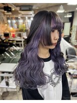 モモ(momo)&nbsp;人気インナーカラー/イヤリングカラーラベンダーグレージュ渋谷