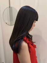 テテ ニコ(tete nico)&nbsp;大前晴奈ミントカラーレイヤーカットフルバングミルクブラウン夏