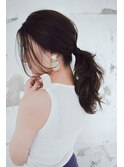 ポニーテール/大人可愛い/モテ髪カタログ/小顔/ウルフカット