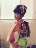 【七五三受付中】３歳のお子様 着付け＋ヘアセット＋ポイントメイク ￥7300