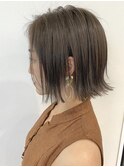 【Euphoria】切りっぱなしボブ×アイスグレージュ 担当神野
