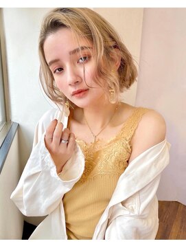 レイラバイアフロート 吉祥寺(Lila by afloat) ワンレン×大人巻き髪ボブ【アフロート吉祥寺 緒方】