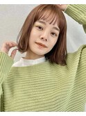 オン眉ボブ