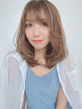 ルービック 難波(Rubik's) 韓国くびれヘア/アッシュブラウン