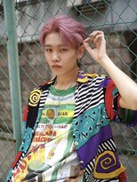 エイトメン 博多店(EIGHT MEN)&nbsp;韓国風オールバックコンマヘア×ピンクカラー