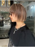 【paaq田中智大】ローライト×ブロンドカラーボブ