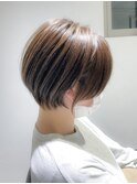 【武蔵新城 束感ショート】髪質改善　ハイライト　白髪ぼかし