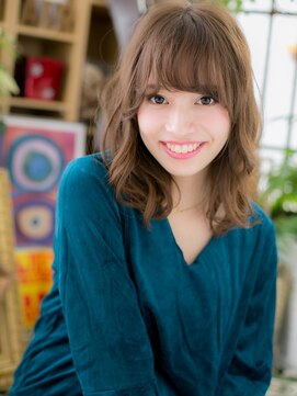 カバーヘア ブリス 上尾西口店(COVER HAIR bliss) ハイライトカラー小顔外国人風くびれミディc5上尾20代30代40代