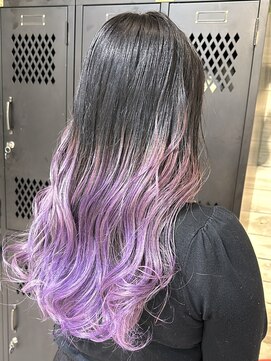 ヲタク(wotaku.) グラデーションカラーデザインカラーダブルカラーハイトーン前髪