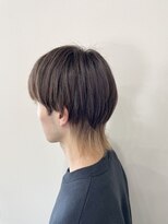 オル(Olu)&nbsp;マッシュウルフ×襟足カラー×ミルクティーベージュ