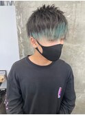 ハイライトカラーミルクティーベージュケアブリーチダブルカラー