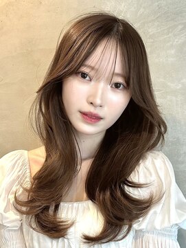 ユニコ(unico) 韓国風/レイヤー/小顔/前髪カット/髪質改善/グレージュ/透明感