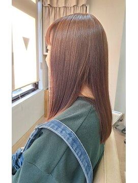 ヘアデザイニング ズーム 飯田橋店(hairdesigning Zoom) 10代20代30代:暖色系イルミナカラー《コーラル》