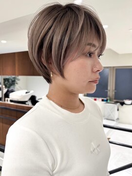 ゴカン バイ ジル ブラン 名古屋(Gokan by JIL BLAN) ハイライトバレイヤージュダブルカラーショートカット30代40代