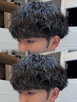 髪屋 紬 メンズ/メンズパーマ/メンズカット/波巻きパーマ