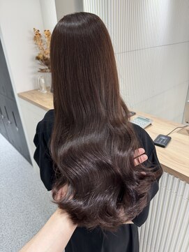 ペレ 栄(PELE) 韓国 くびれロング レイヤー ワンホンヘア 小顔前髪