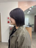 ソルバイシェス(SOL by shes)&nbsp;ラベンダーカラー×ぷつっとボブ