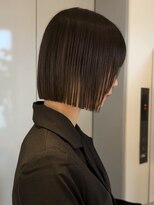 ラフ 新宿(Laff)&nbsp;20代30代切りっぱなしボブ/縮毛矯正/切りっぱなし/暗髪ボブ