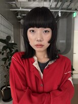 テクネ 天神大名(techne) 天神大名顔周りレイヤーカットミディアムボブタッセルボブパーマ