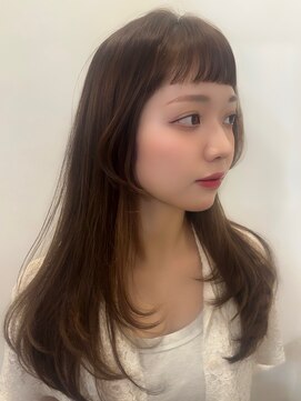 リークフー(Ree cu fuu) 小顔春カットふんわりレイヤー大人可愛いナチュラルブラウン