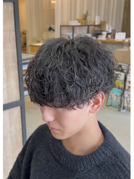 メンズギフト(men's GIFT) マッシュ刈り上げツーブロックシャドウパーマ