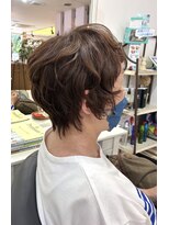 ドゥ スタイル 三国ヶ丘店(Duex Style)&nbsp;新色・ワンプロセス白髪ぼかしハイライト×ルーズカールショート