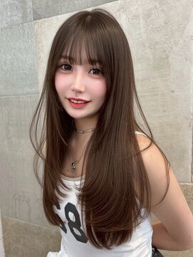 モアラナ 栄 名古屋(Moalana) ダークパープル/クラゲカット/顔周りレイヤー/くびれレイヤー