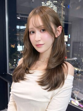 アルバム 新宿(ALBUM SHINJUKU) セミロングレイヤーブリーチ前髪_F21549