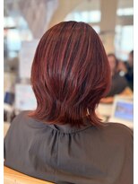 ヘアショップエヌアンドエー 久喜 栗橋店(hairshop N&A)&nbsp;【大人ミディ】つやカラーで魅せる上品レイヤーボブ