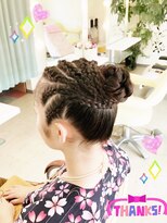 グリッター ヘアー(Glitter hair) お祭お囃子アップ